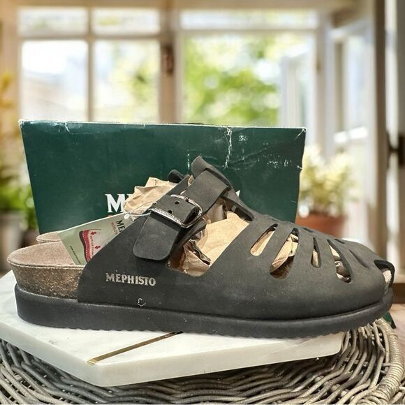 MEPHISTO Hedina Women's Leather Perforated Molded Cork Footbed Mule Sandal EU 41 - Picture 5 of 16